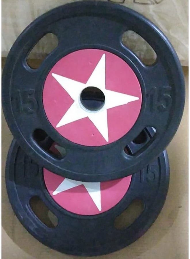 طارات أمريكا أسود وزن 15 كجم(فتحة 51 مم/2قطعة) - Image 3